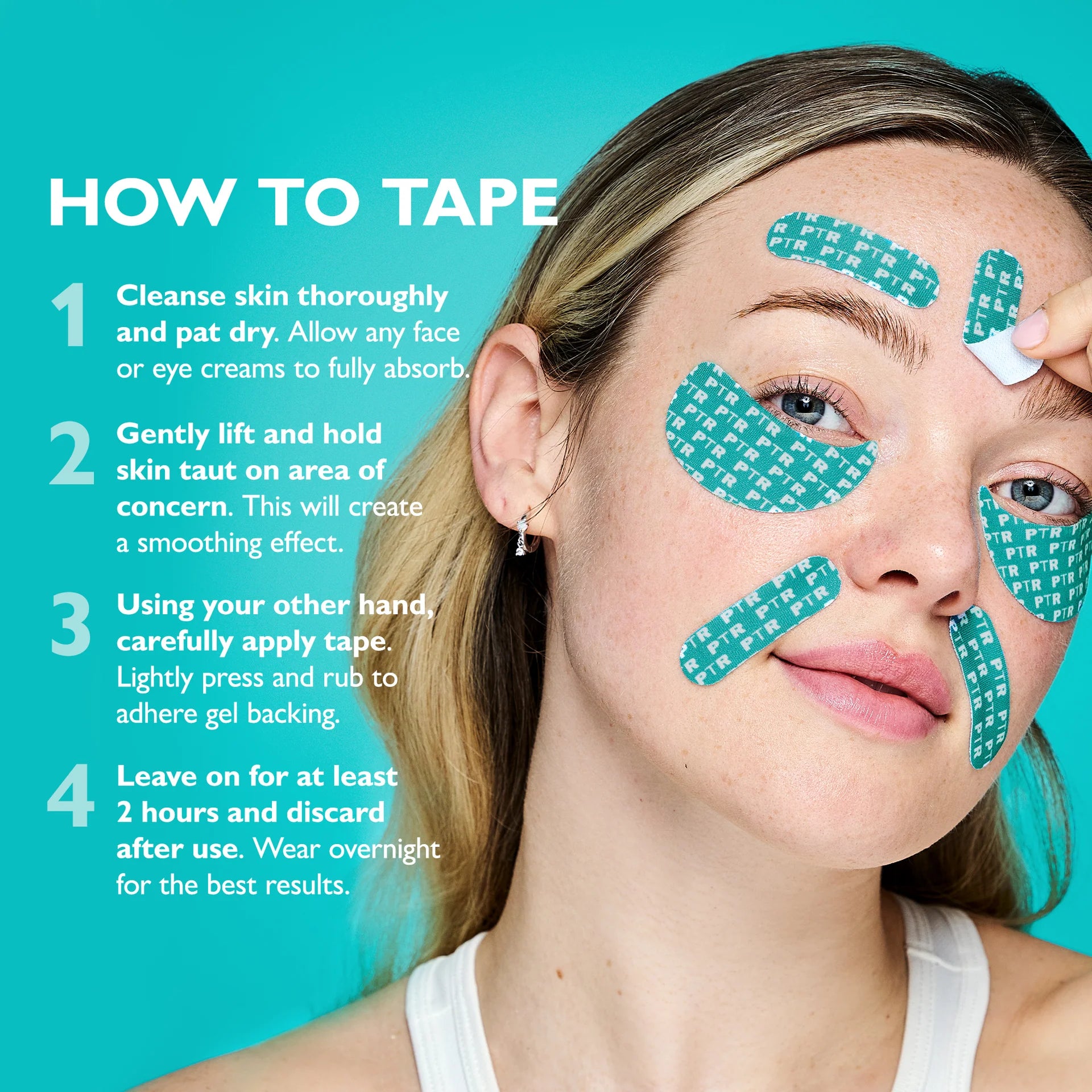 Peptide Infused Face & Eye Tape