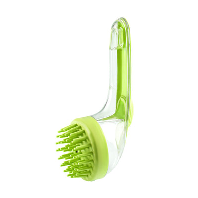 Refillable shampoo pet grooming brush
