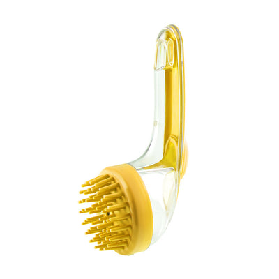 Refillable shampoo pet grooming brush