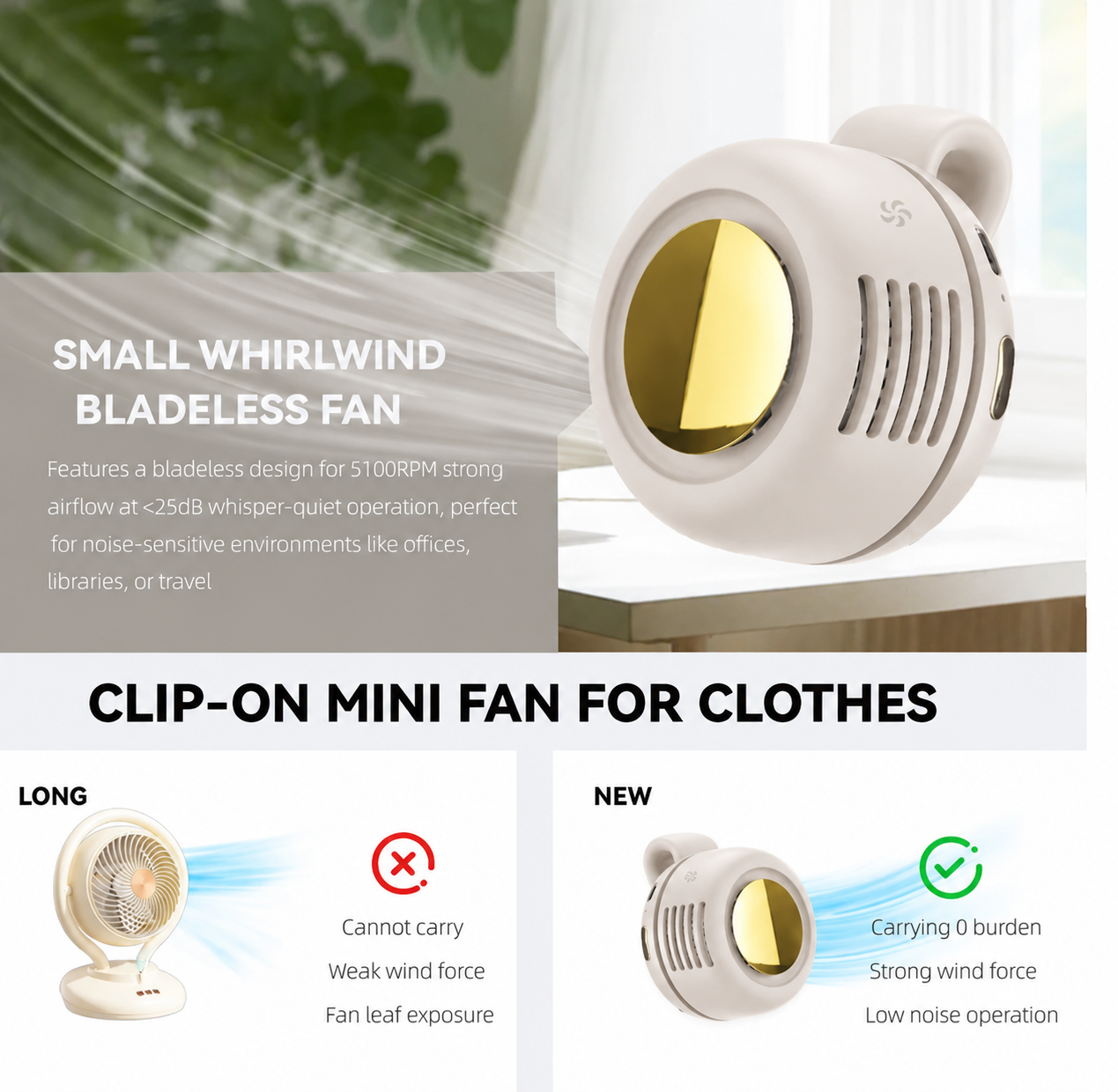 Mini Bladeless Fan